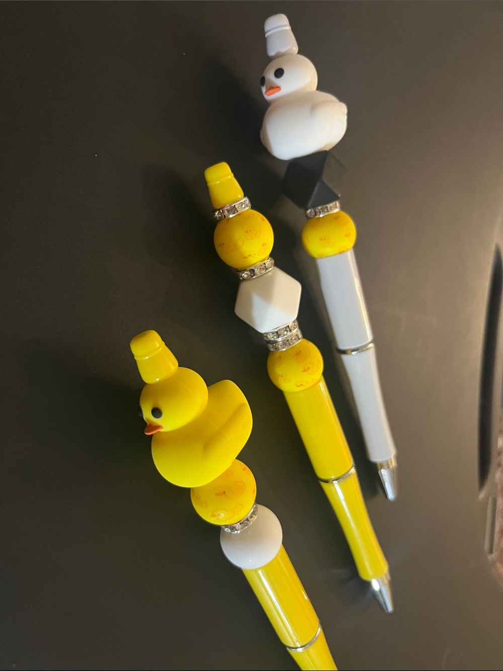 Yellow Rubber Duck Beaded Pen Trio Perfect gifts Adorable Gift for all 65